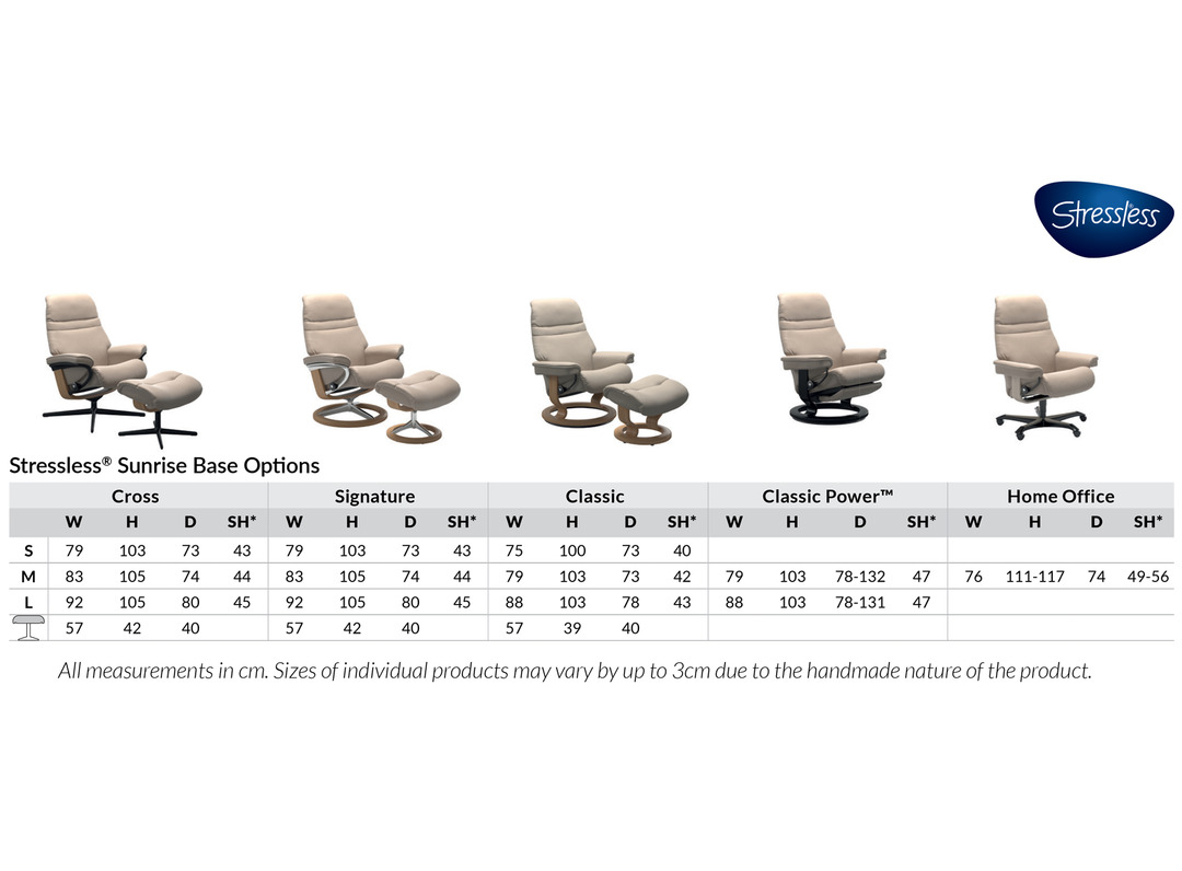 Stressless® Sunrise Medium Leather Recliner Danske Mobler