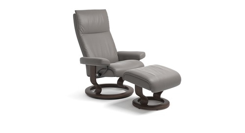 Stressless® Aura Leather Recliner - Classic Base Stressless® Aura Leather Recliner - Classic Base