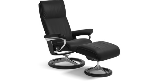 Stressless® Aura Leather Recliner - Signature Base Stressless® Aura Leather Recliner - Signature Base